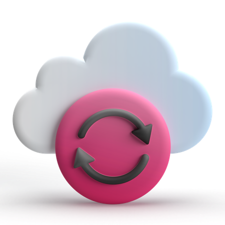 Sauvegarde sur le cloud  3D Icon