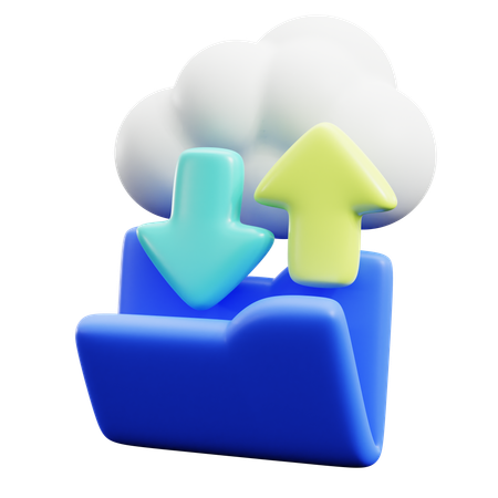 Sauvegarder les données sur le cloud  3D Icon