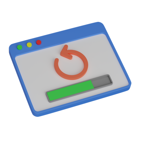 Sauvegarde Web  3D Icon