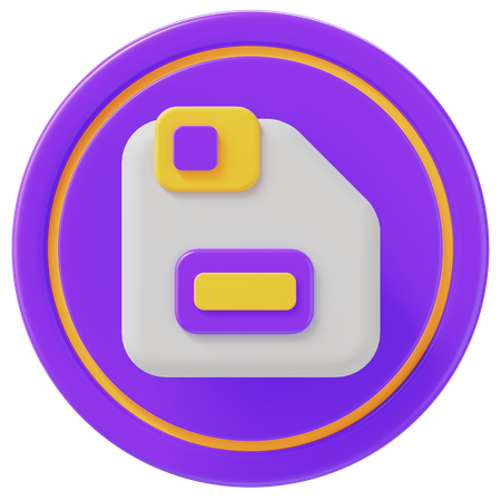 Sauvegarder  3D Icon