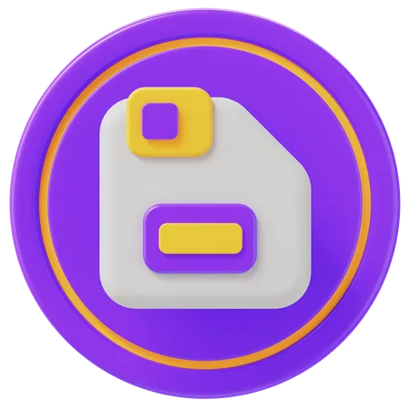 Sauvegarder  3D Icon