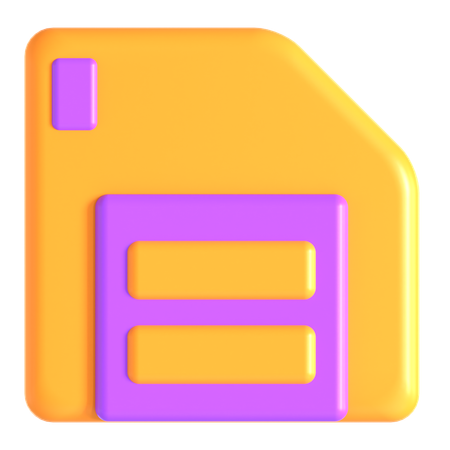 Sauvegarder  3D Icon