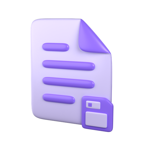 Enregistrer le document  3D Icon