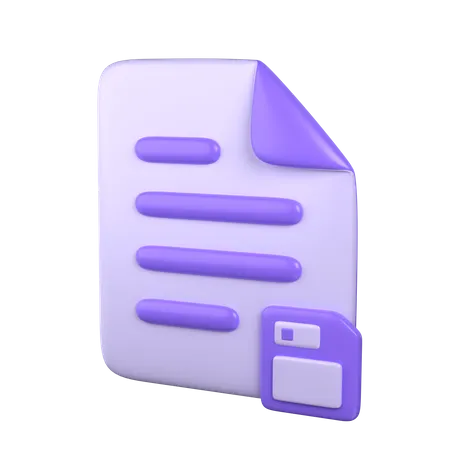 Enregistrer le document  3D Icon