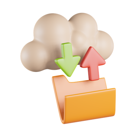 Sauvegarder les données sur le cloud  3D Icon