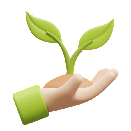 Sauver la plante  3D Icon