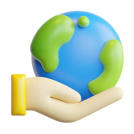 Sauver la Terre  3D Icon