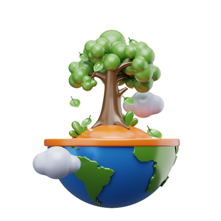 Sauver la Terre  3D Icon