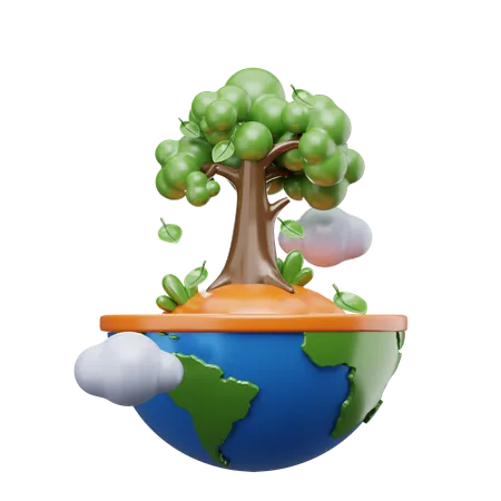 Sauver la Terre  3D Icon