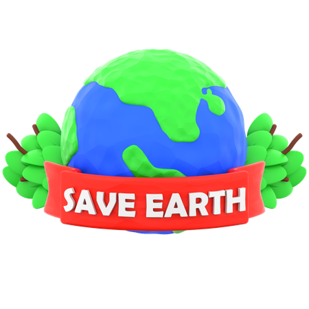 Sauver la Terre  3D Icon