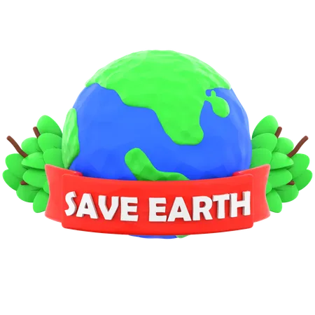 Sauver la Terre  3D Icon