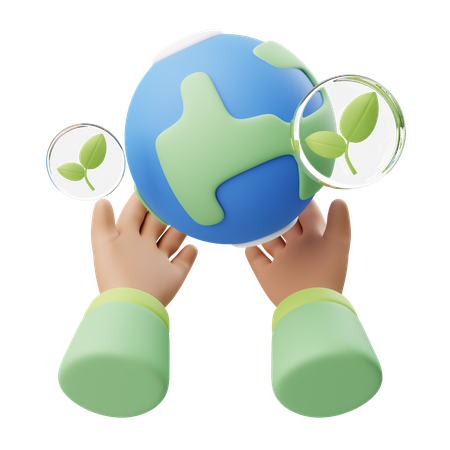 Sauver la Terre  3D Icon