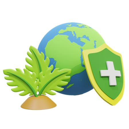 Sauver la Terre  3D Icon