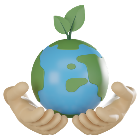 Sauver la Terre  3D Icon