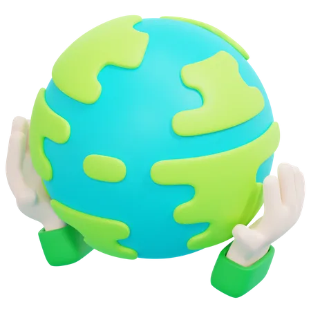 Sauver la Terre  3D Icon