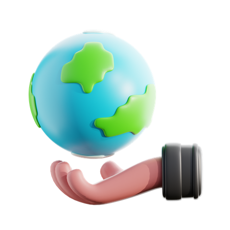 Sauver la Terre  3D Icon