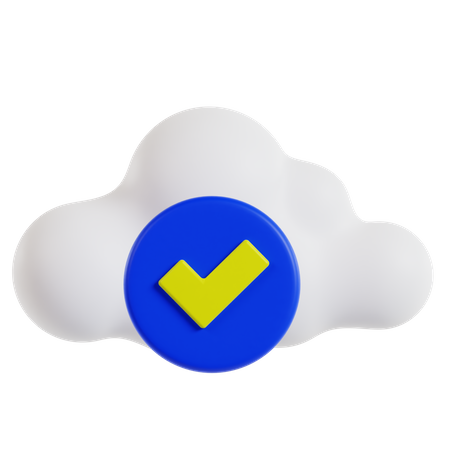 Sauver le cloud  3D Icon