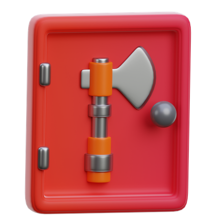 Sauvetage et intervention à la hache  3D Icon
