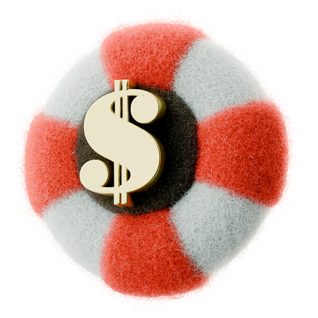 Sauvetage financier  3D Icon