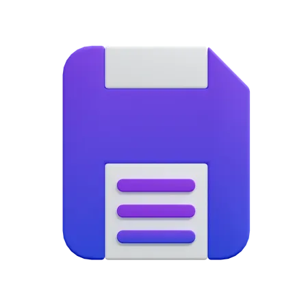 保存  3D Icon