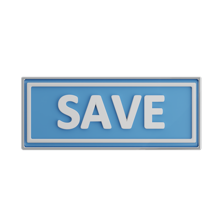 Save  3D Icon