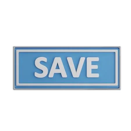 Save  3D Icon