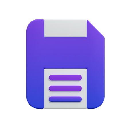 Save  3D Icon