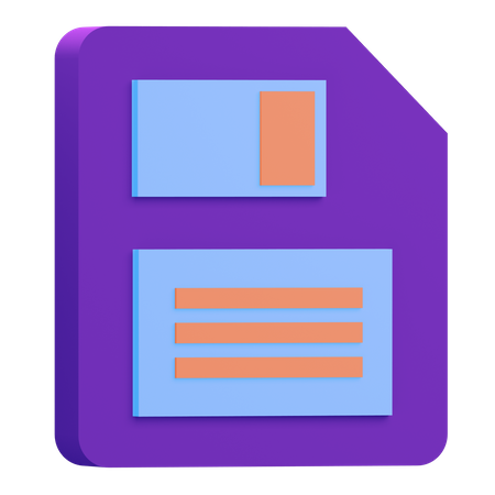 Save  3D Icon