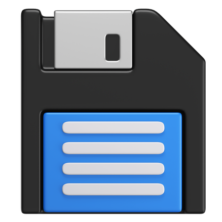 Save  3D Icon