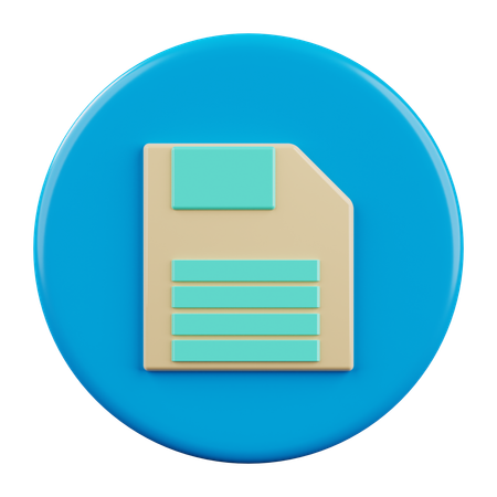 Save  3D Icon