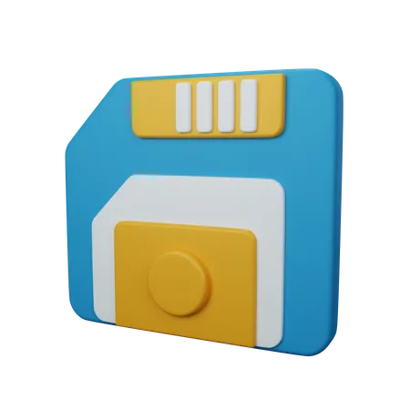 3 D Rendering Save As Or Floppy Disk Isolated Useful For User Interface Apps And Web Design 3D Icon