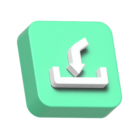 Save Arrow  3D Icon