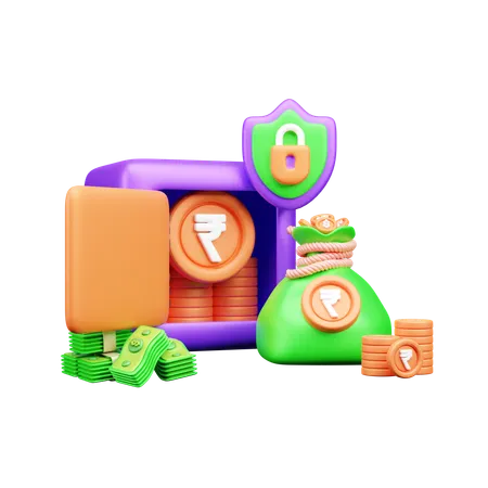 保存ボックス  3D Icon