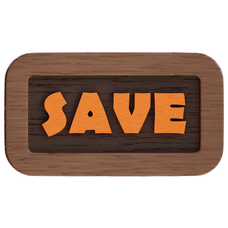 Save Button  3D Icon