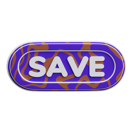 Save Button  3D Icon