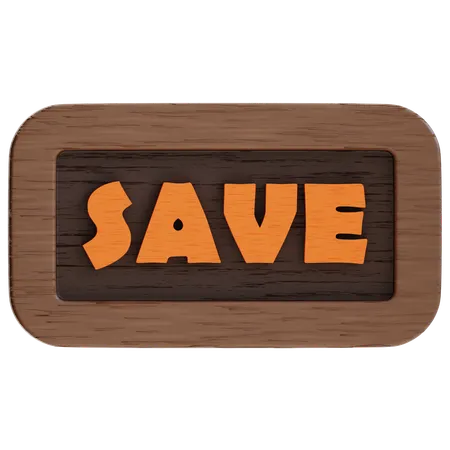 Save Button  3D Icon