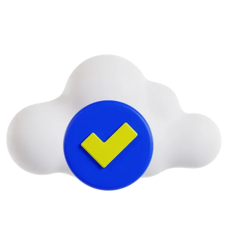 Save Cloud  3D Icon