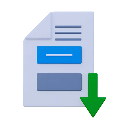 Save Document  3D Icon