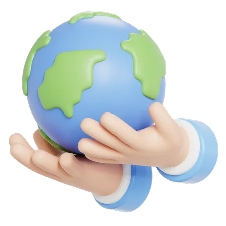 Save earth  3D Icon