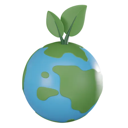 Environmental Consciousness Of A Save Earth Icon Perfect For Conveying Essence Of Global Conservation And Sustainability 3 D Render Illustration 3D Icon