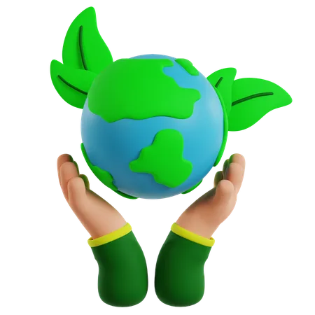 Save Earth  3D Icon