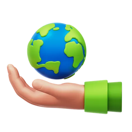 Save Earth  3D Icon