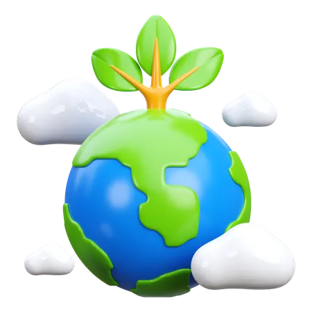 Save Earth  3D Icon