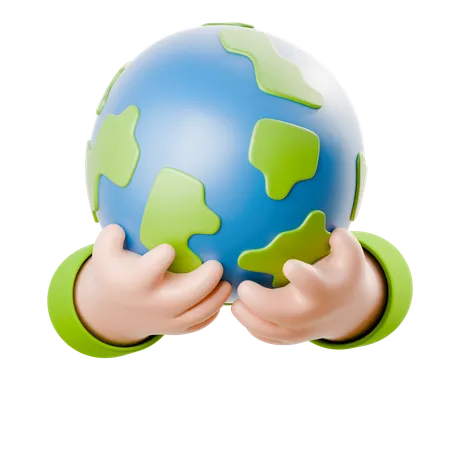 Save Earth  3D Icon