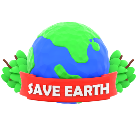 Save Earth  3D Icon