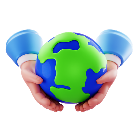 Save Earth  3D Icon