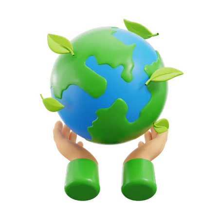 Save Earth  3D Icon