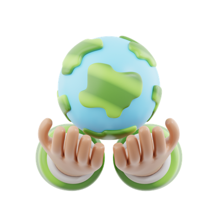 Save Earth  3D Icon