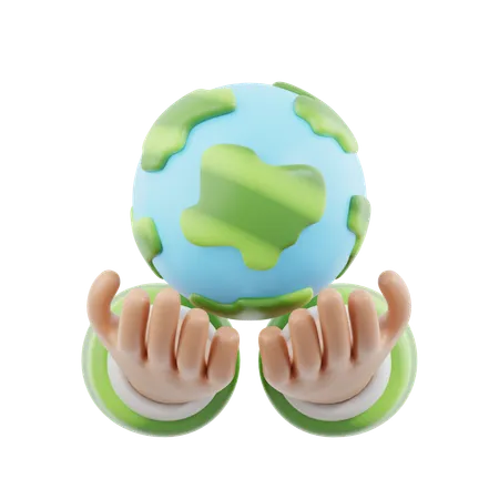 Save Earth  3D Icon