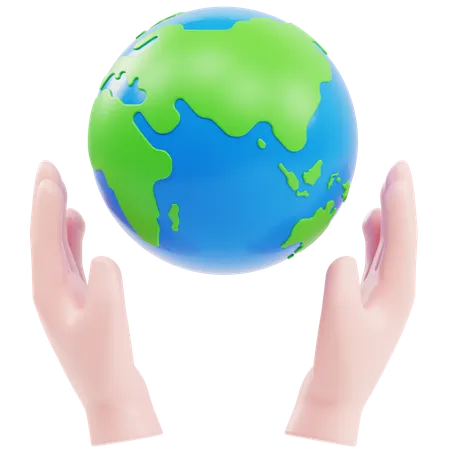 Save Earth  3D Icon